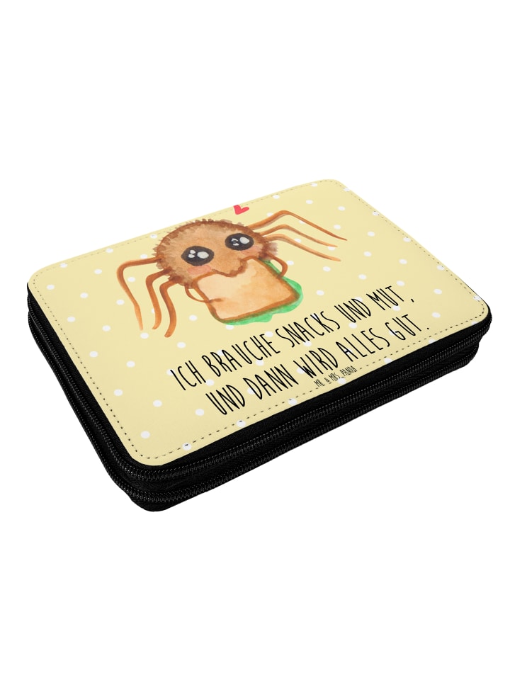 Mr. & Mrs. Panda Federmappe Spinne Agathe Sandwich mit Spruch in Gelb Pastell günstig kaufen onesize
