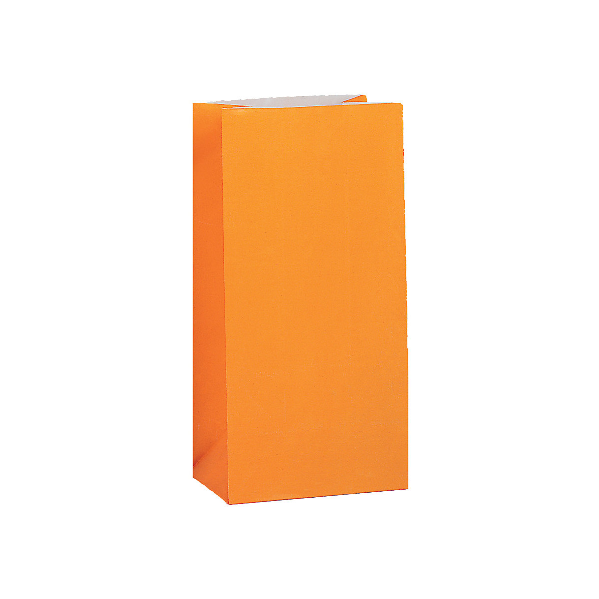 Geschenktüte Mitgebseltüte Orange, Papier, 25,4 x 13,3 cm, 12 Stück