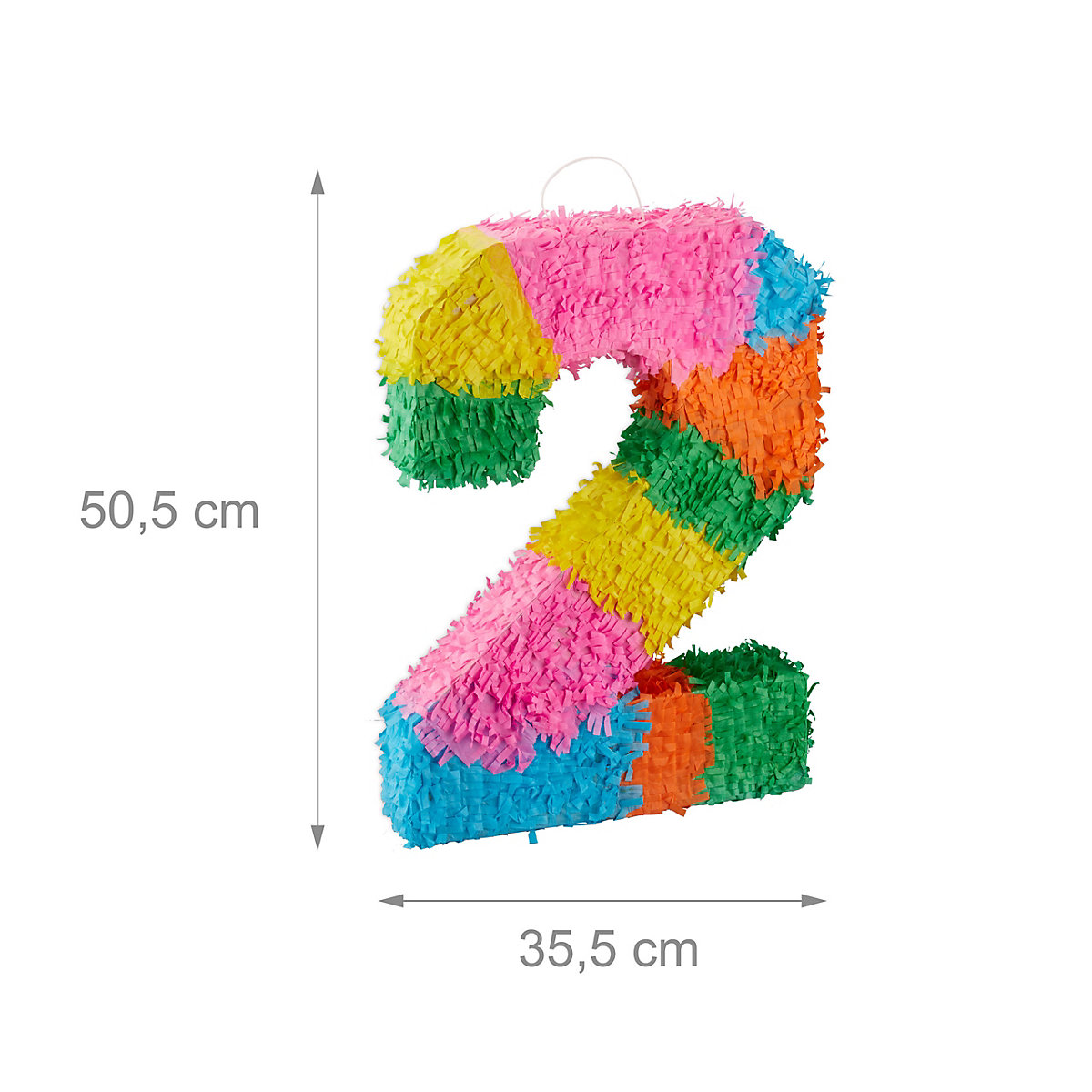 Pinata Set Zahl 2