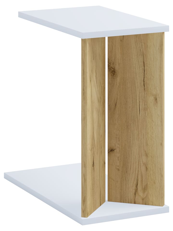 VCM  Holz Beistelltisch Couchtisch Sofatisch Nachto M in Weiß / Honig-Eiche günstig kaufen onesize