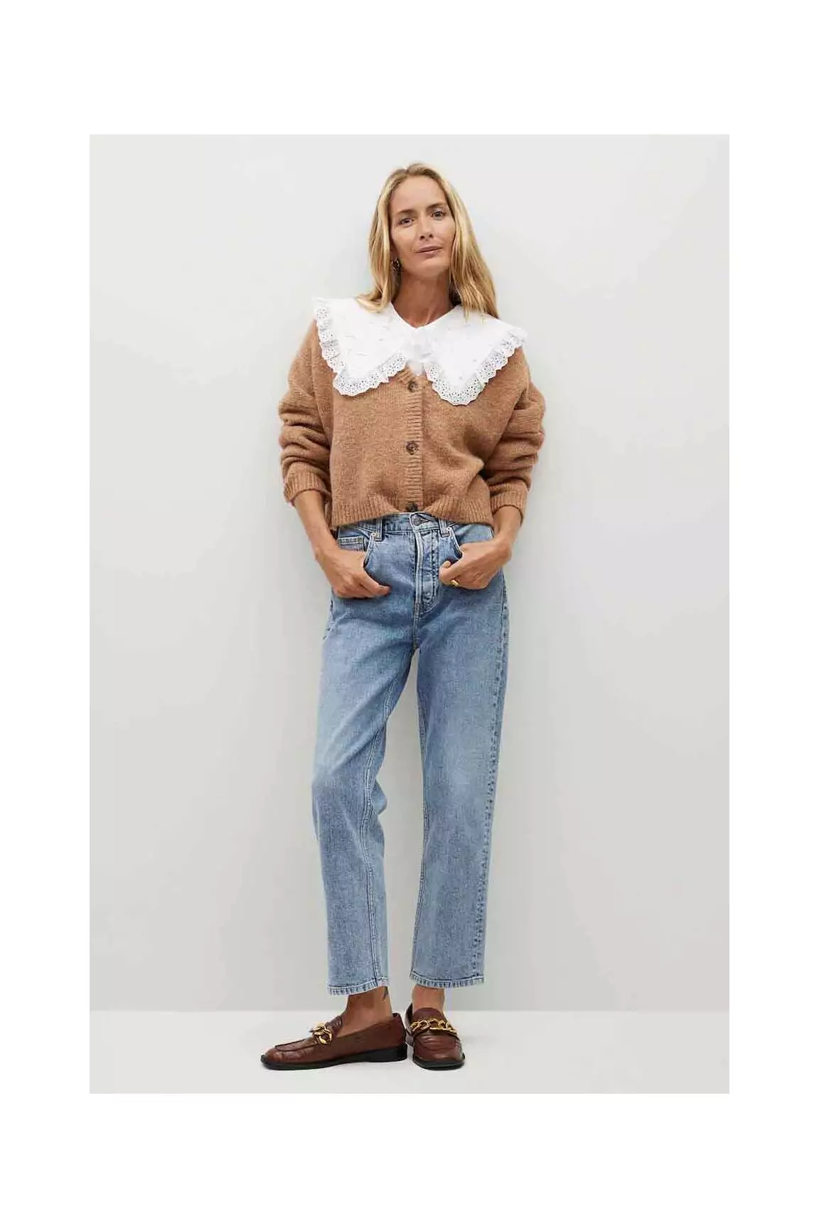Mango Cardigans Femme couleur marron