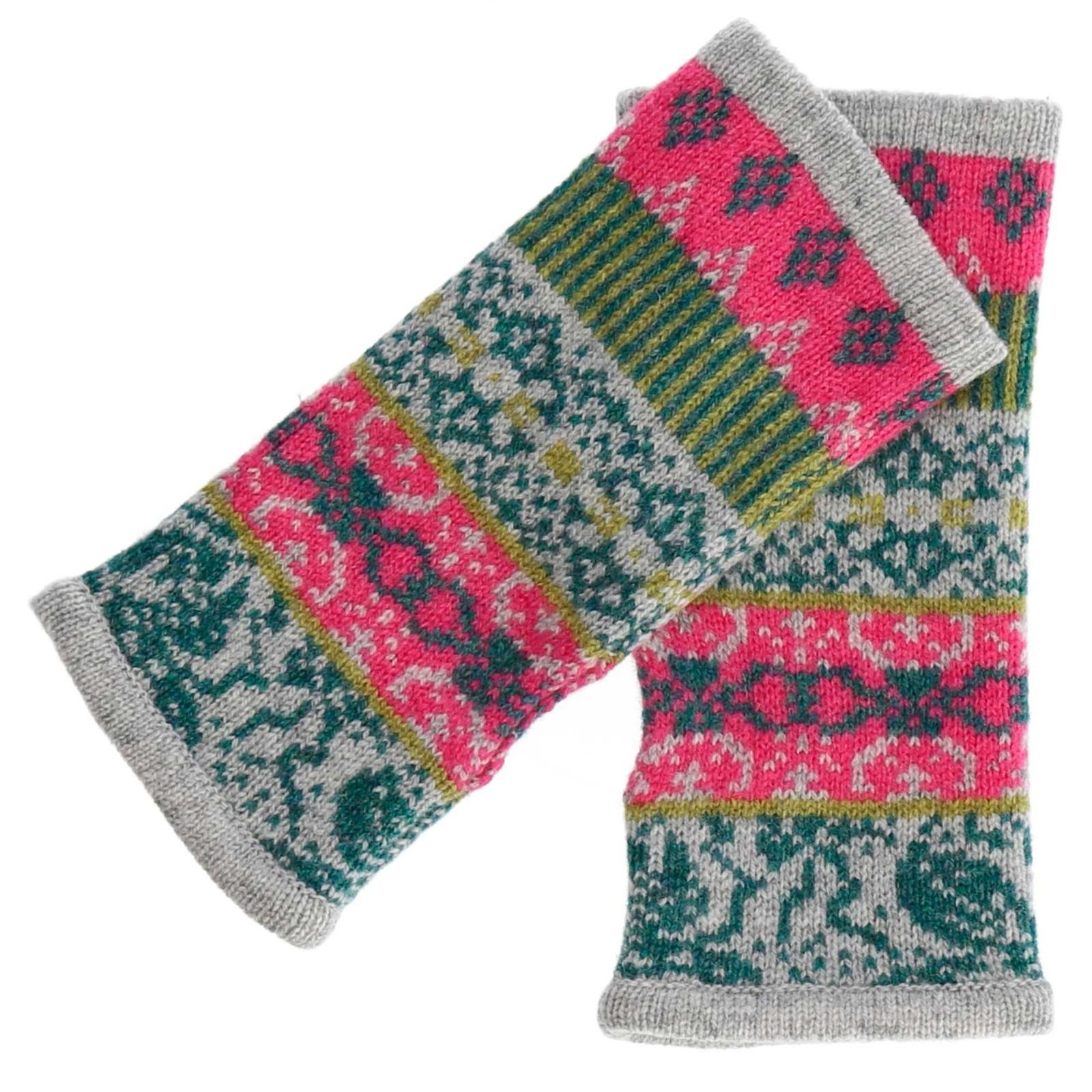 KUNST UND MAGIE Armstulpen Armstulpen Handwärmer Pulswärmer Handschuhe Lammwolle Strick Armwärmer