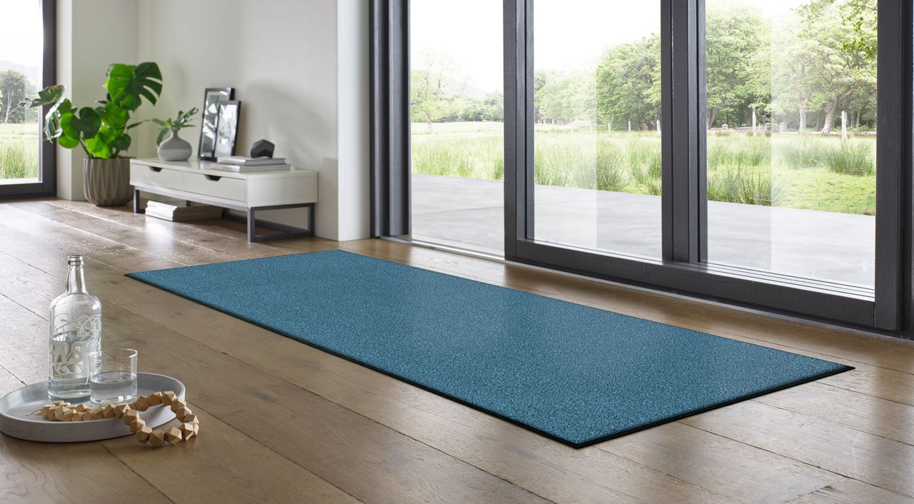 Fuma Rutschfeste Fußmatte TC_Steel Blue 190 x 75 cm