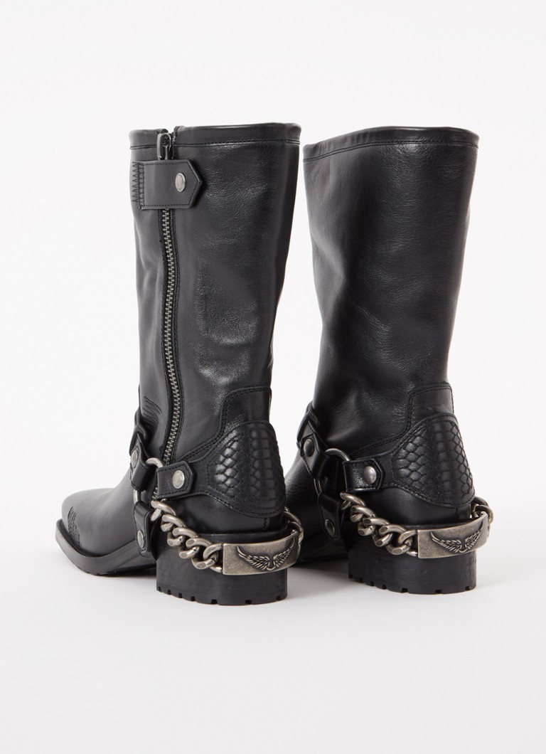 Bota biker Igata de Zadig&Voltaire de piel de becerro