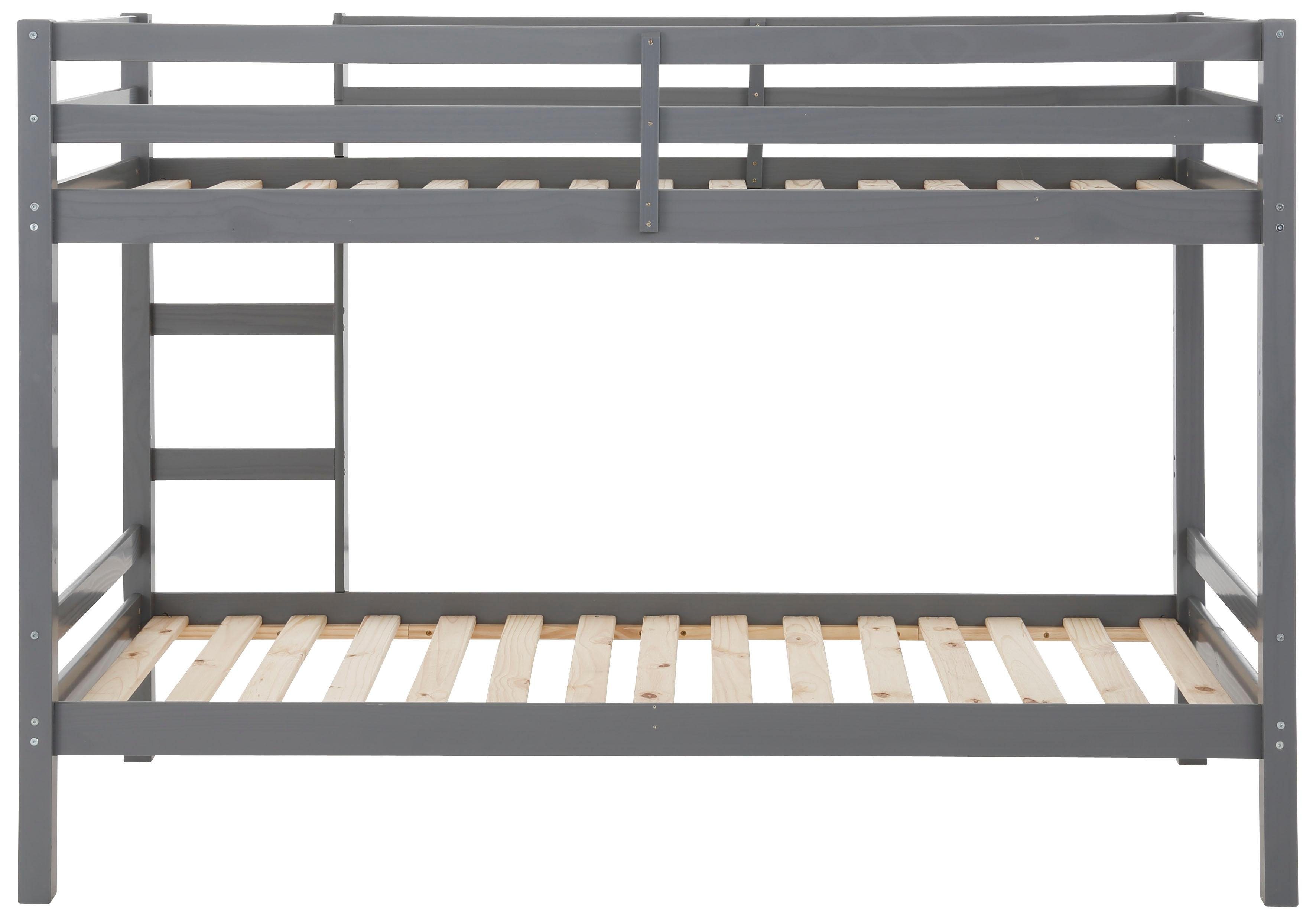 Lüttenhütt Etagenbett Alpi, Deal für begrenzte Zeit!, aus schönem massivem Kiefernholz, Stockbett, Liegeflächenlänge 200 cm