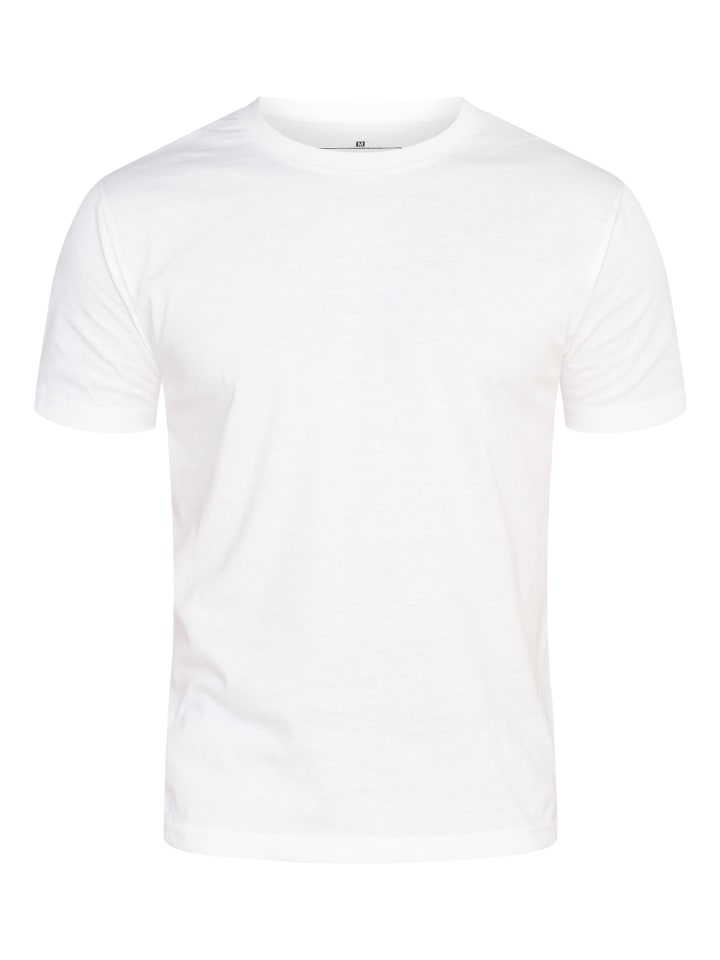 DAILY COTTON T-Shirt - BASETEEO 3er Pack Rundhals O-Neck in Weiß günstig kaufen