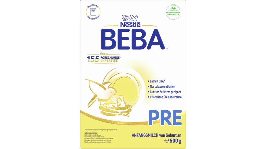 NESTLE BEBA Pre Anfangsmilch 500 g