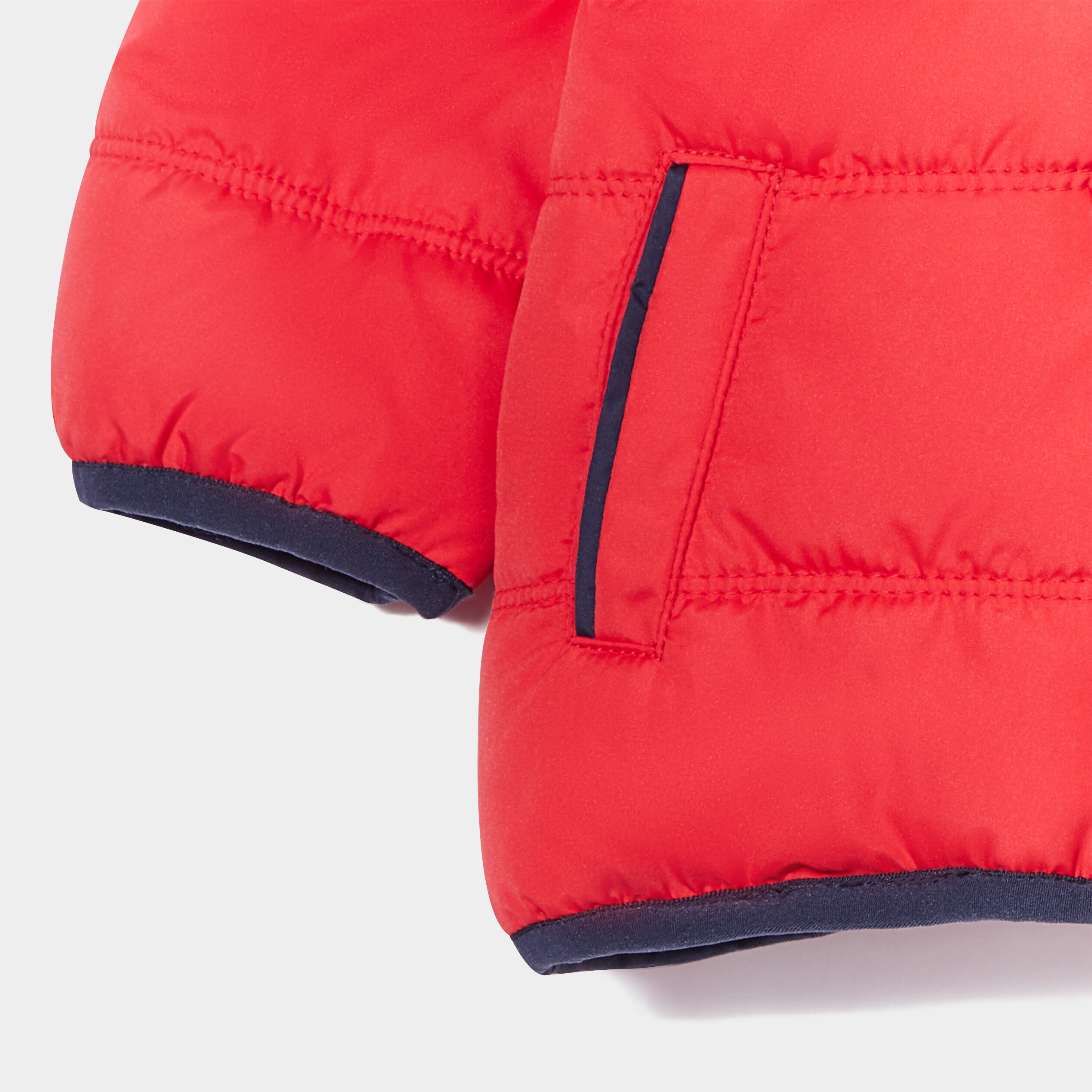 Doudoune à capuche doublure polaire rouge bébé garçon | La Halle