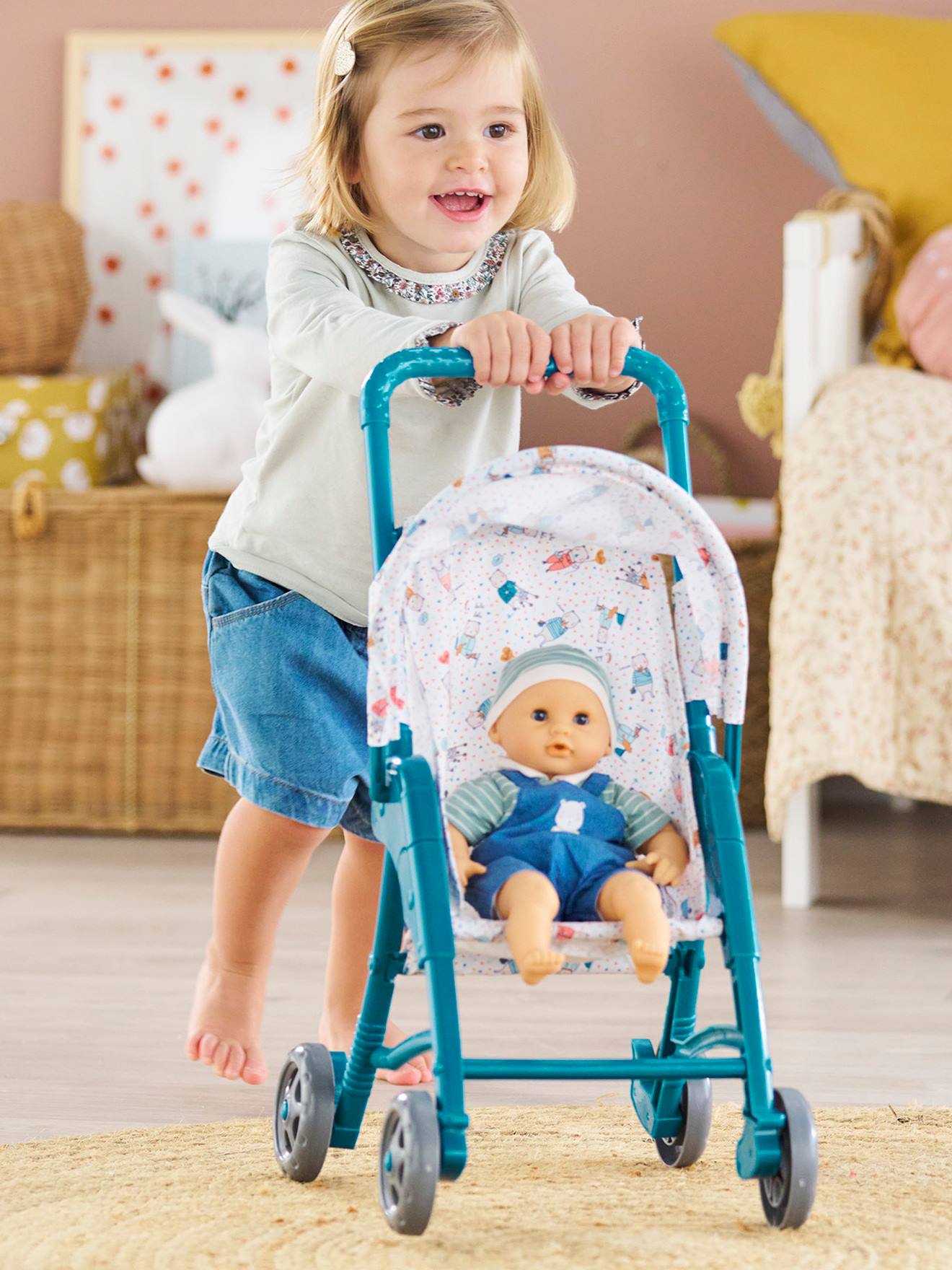 Corolle Puppenbuggy COROLLE 30 cm - blau