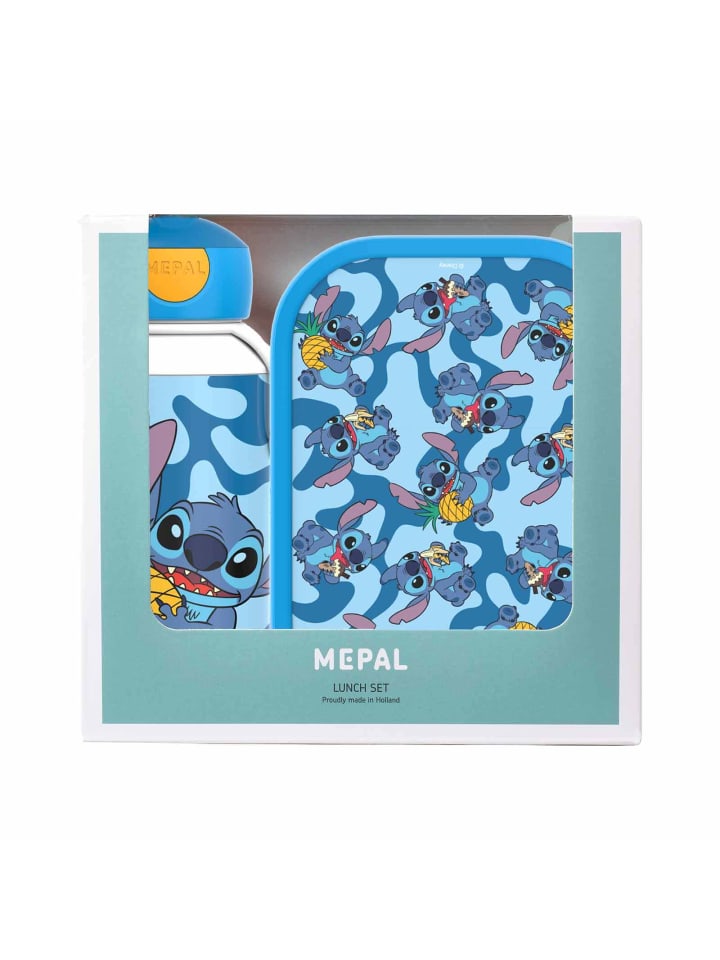 Mepal 2er Set Lunchset Stitch Campus in blau-gelb günstig kaufen onesize