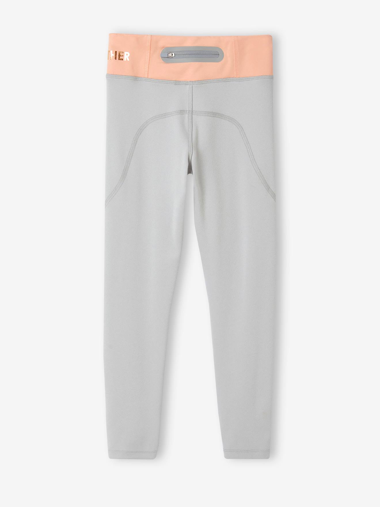 Vertbaudet Mädchen Sport-Set: Sweatjacke & Leggings - pfirsich