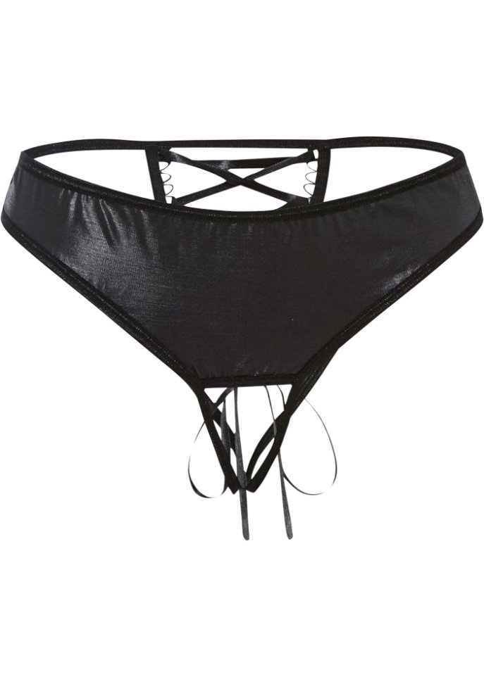 Slip ouvert mit Schnürung