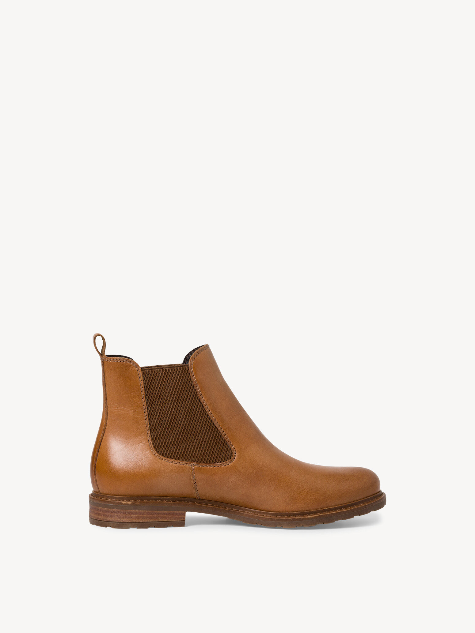 Bottine Chelsea en cuir - marron
