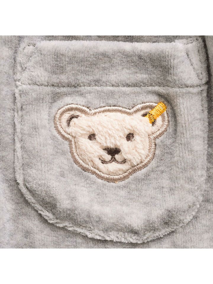 Steiff 3tlg. Outfit in Grau/ Weiß günstig kaufen