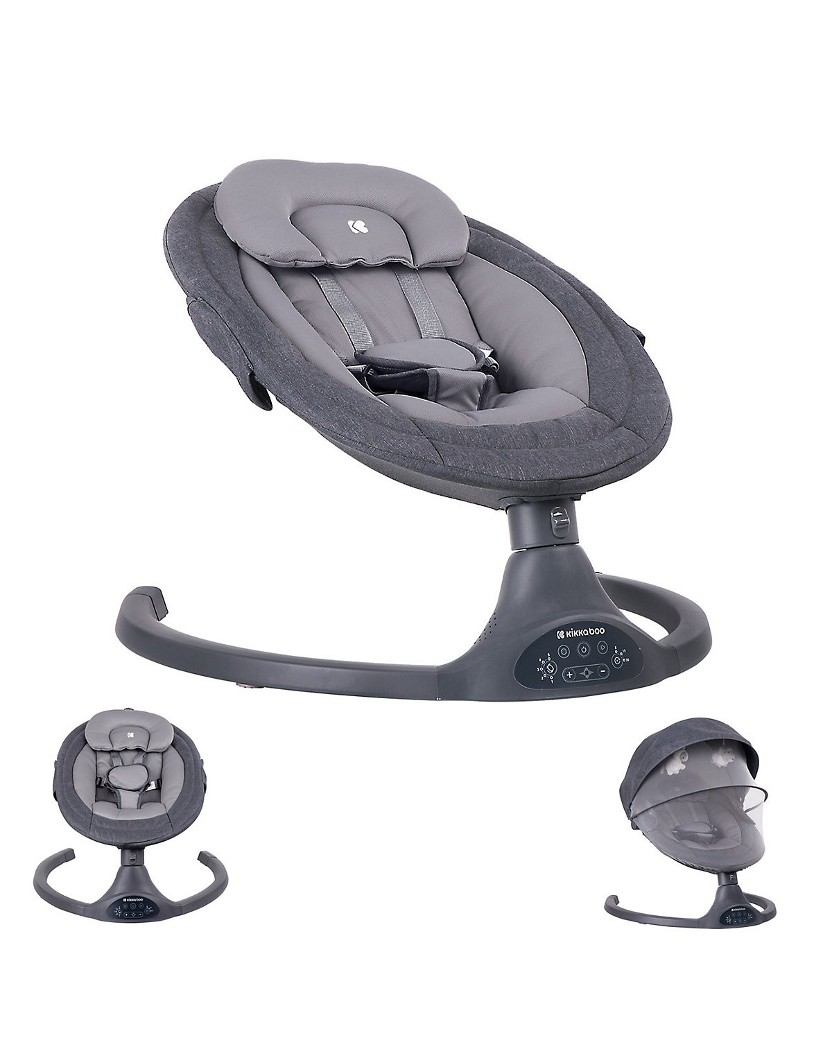 Babywippe Codie elektrisch Schaukelfunktion, Fernbedienung, Bluetooth Babywippen