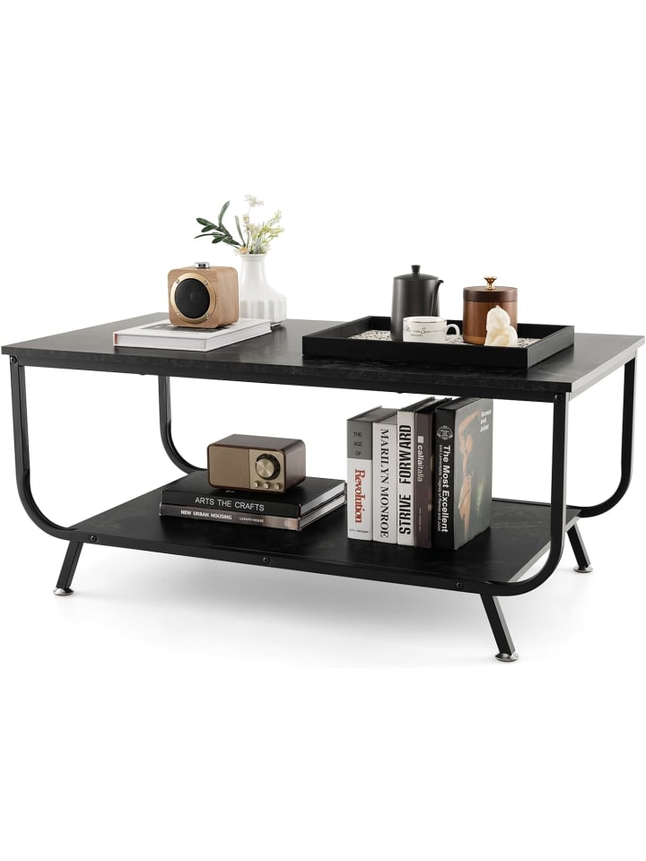 COSTWAY Couchtisch in Schwarz günstig kaufen 55 cm