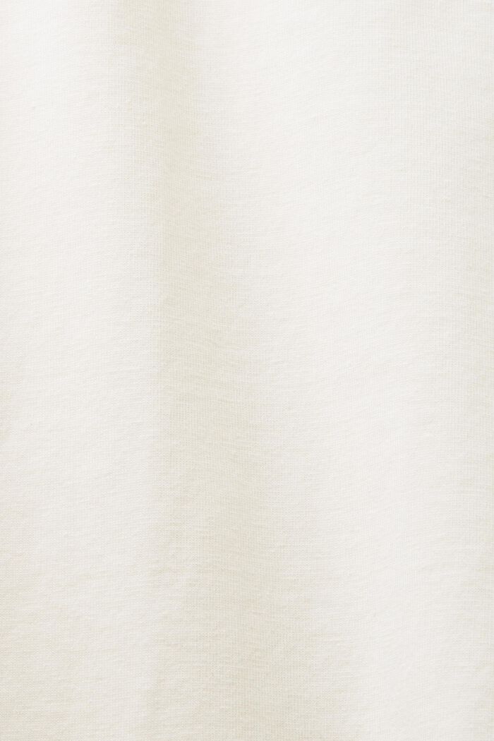 Jerseytop mit Spitzenbesatz