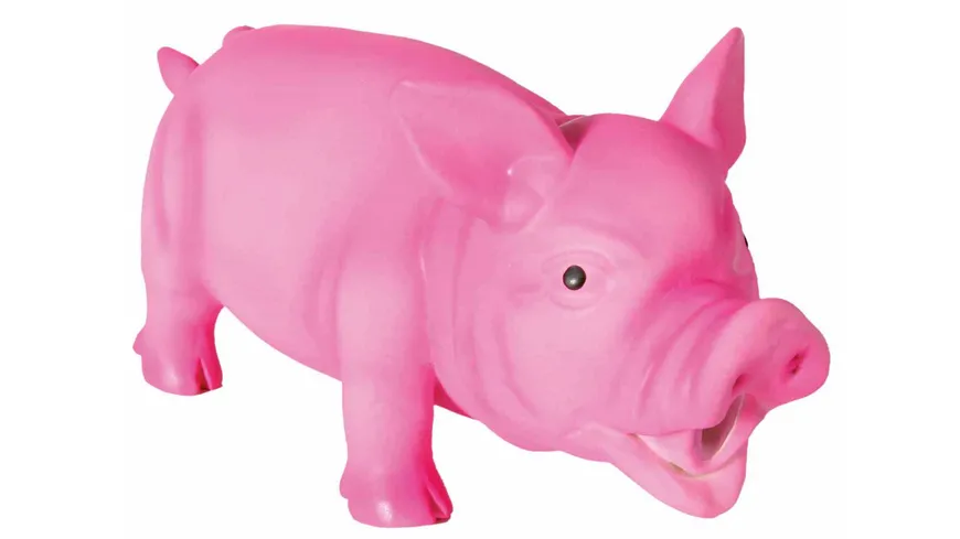 Trixie Latex Schwein mit Original-Tierstimme 23 cm Hunde Spielzeug