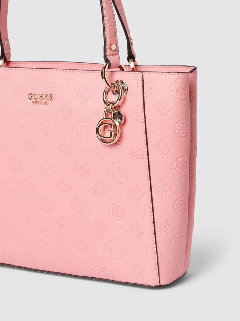 Tote Bag mit Label-Details Modell 'GALERIA' in pink