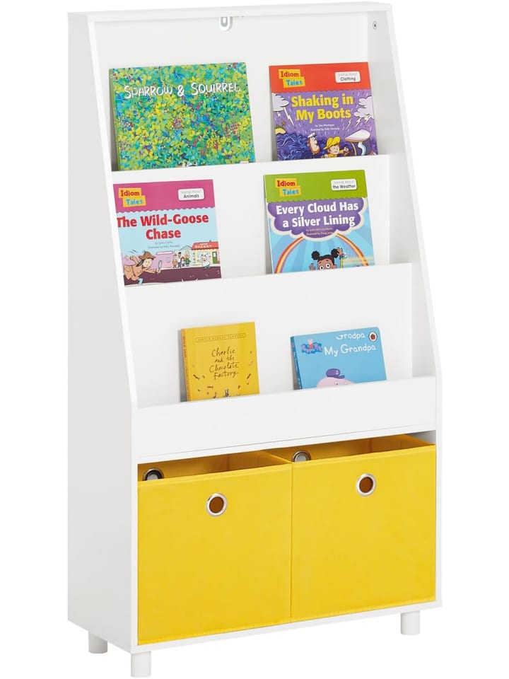 SoBuy Bücherregal in Weiß - (B)60 x (H)110 x (T)25cm günstig kaufen onesize