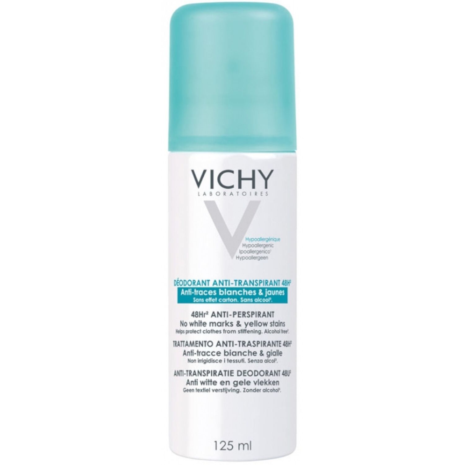 Vichy Déodorant 48h Spray Anti-Transpirant & Anti-Traces 125 ml
