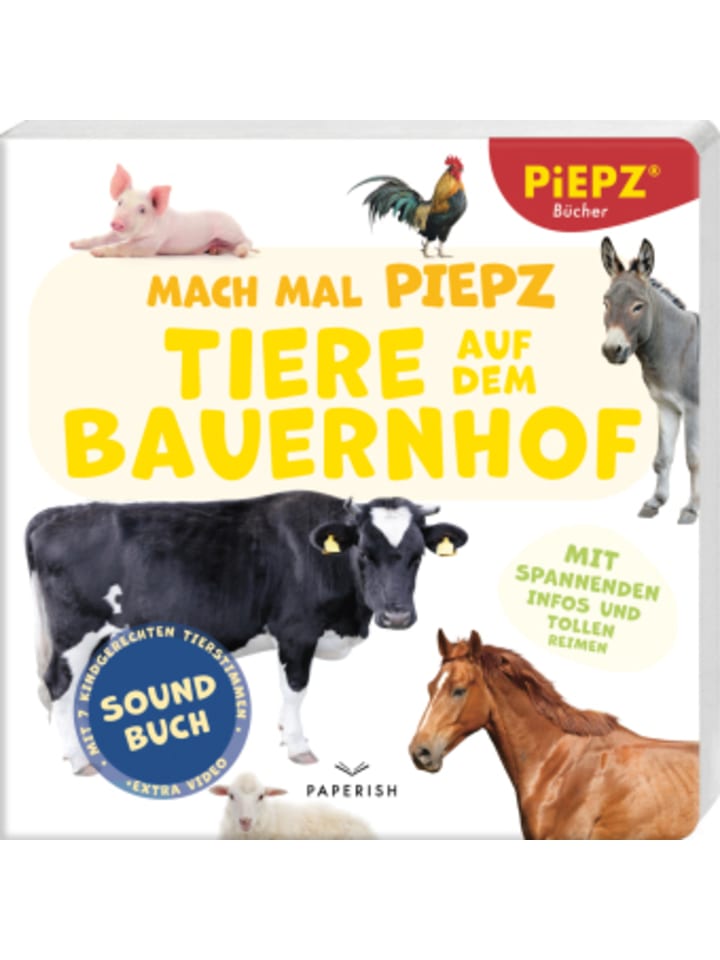 PAPERISH Verlag Buch - Mach mal PIEPZ® - Tiere auf dem Bauernhof günstig kaufen onesize