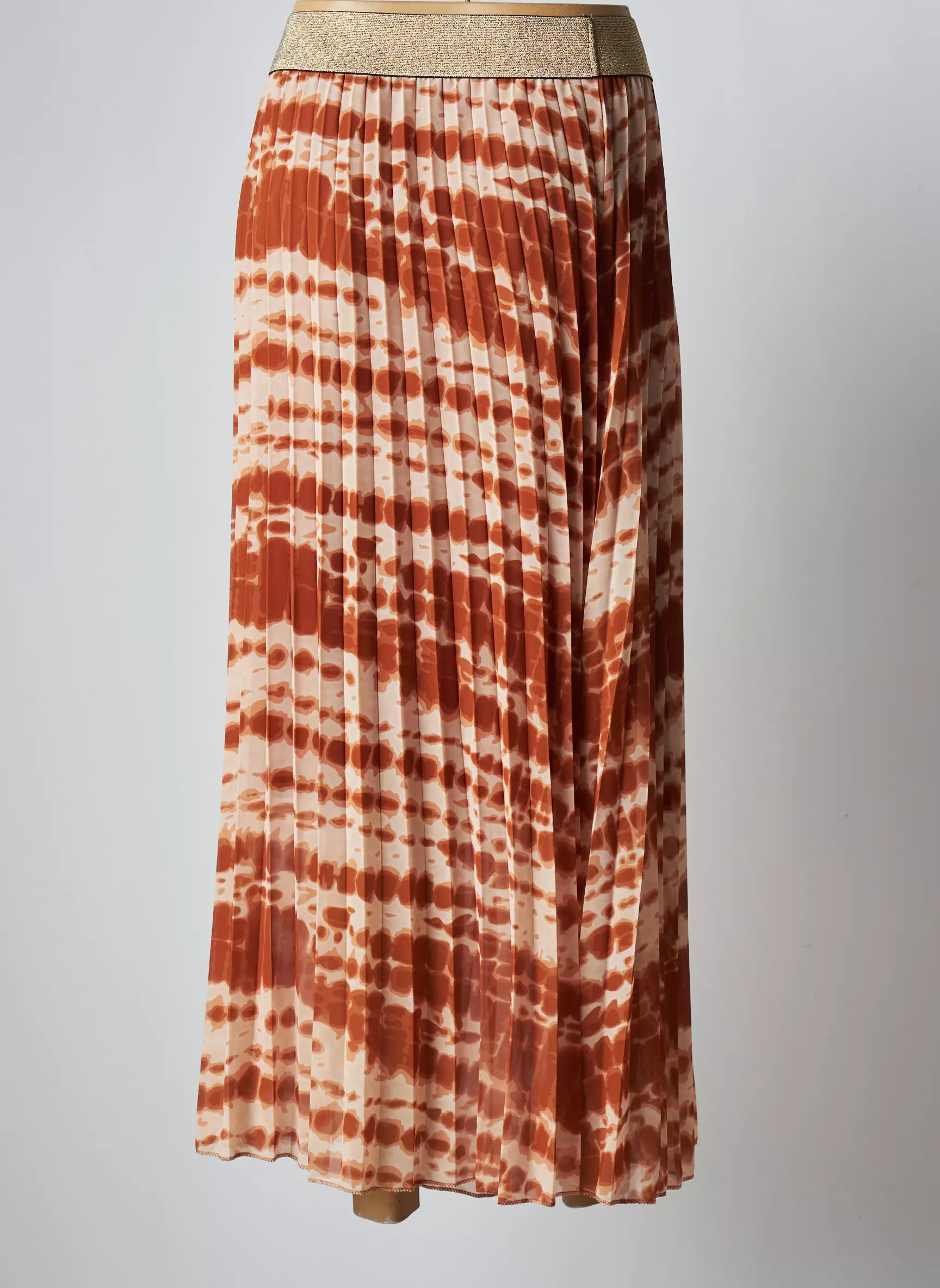 C Melodie Jupes Mi Longues Femme couleur marron