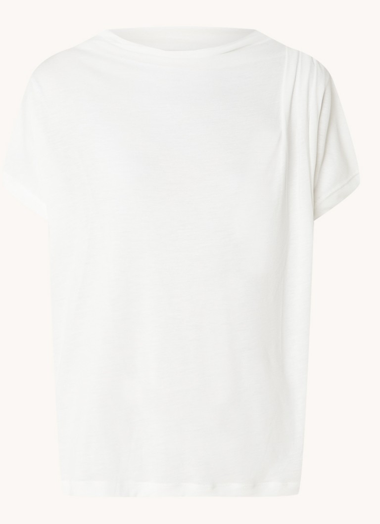 Bruuns Bazaar Katka Ginna top made of lyocell with waterfall neckline