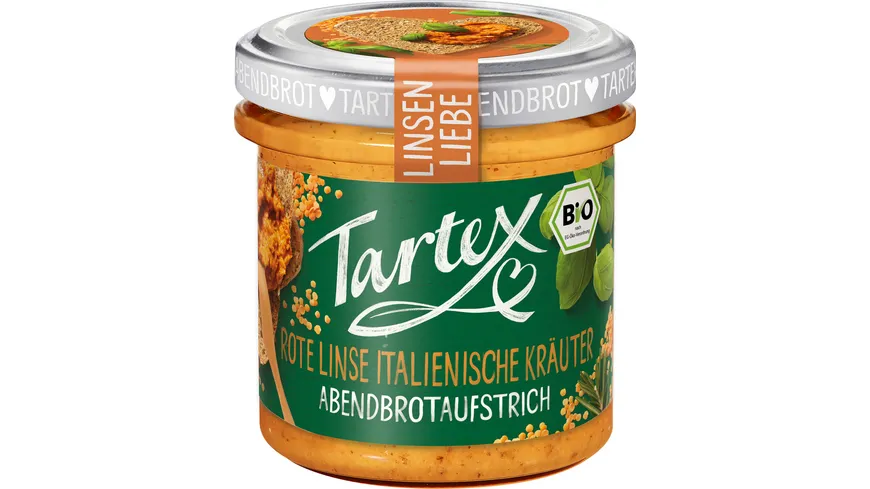Tartex Bio Linsen Liebe Rote Linse italienische Kräuter 140 g