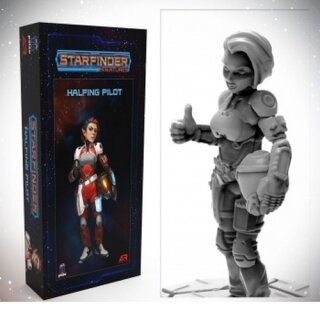 Starfinder Miniatures: Halfling Pilot miniature (EN)