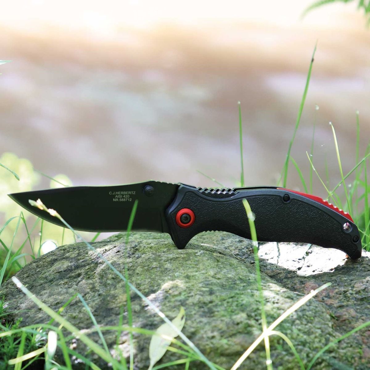 Einhandmesser Black Steel