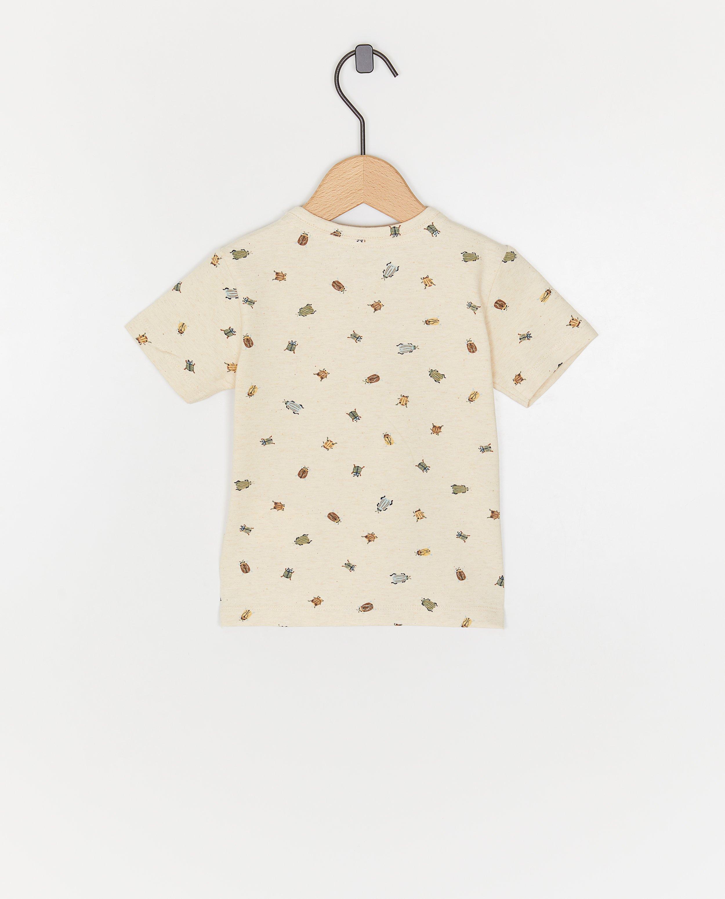 Tricou Little Dutch cu imprimeu de gândaci kaki