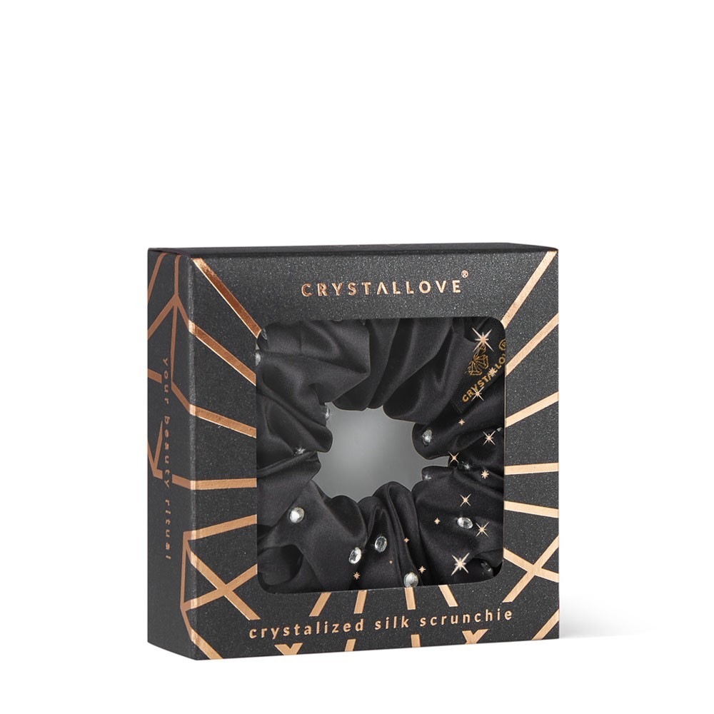 Crystallove Kristallseide – Schwarz