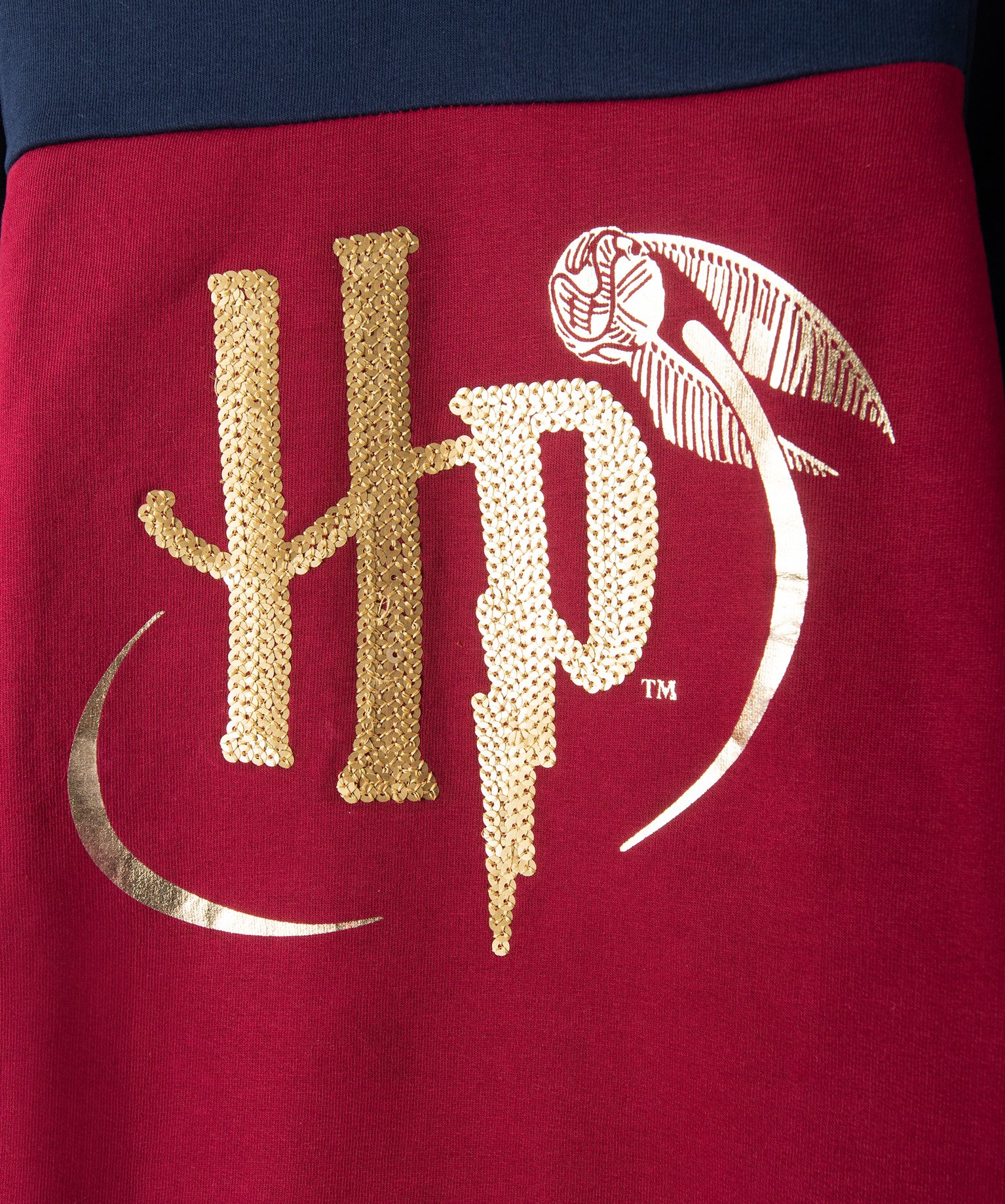 Robe fille en matière sweat à détails pailletés - Harry ... rouge | GEMO