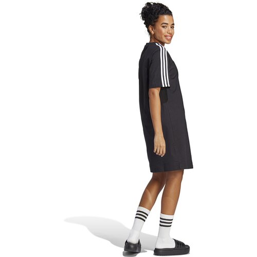 DAMEN KLEID ESSENTIALS 3-STREIFEN SINGLE JERSEY BOYFRIEND -KLEID