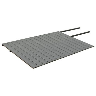 Teppichboden WPC Terrassendielen mit Zubehör Braun und Grau 35 m² 4 m, vidaXL