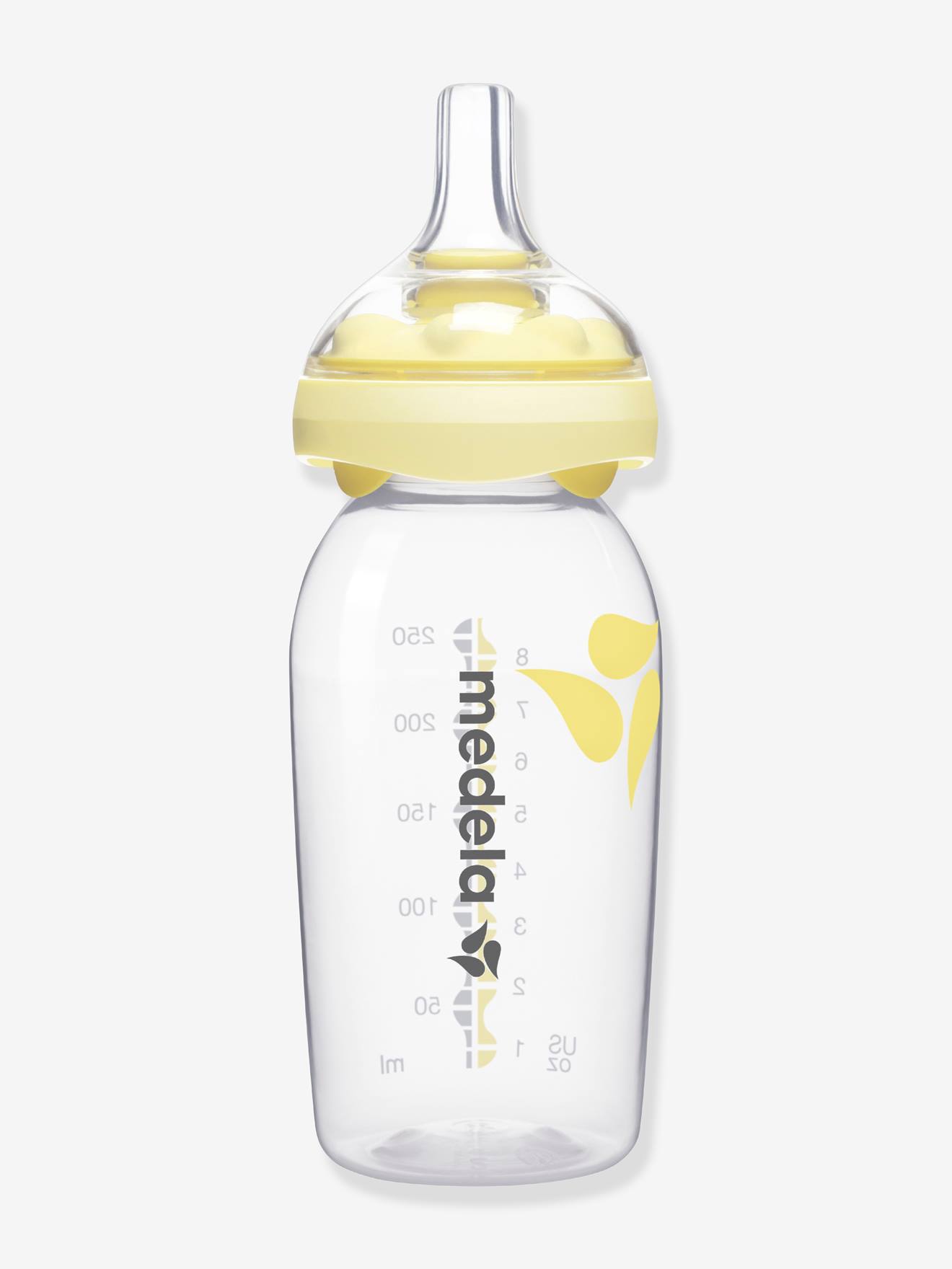 Biberon 250 ml avec embout d’alimentation Calma® MEDELA transparent