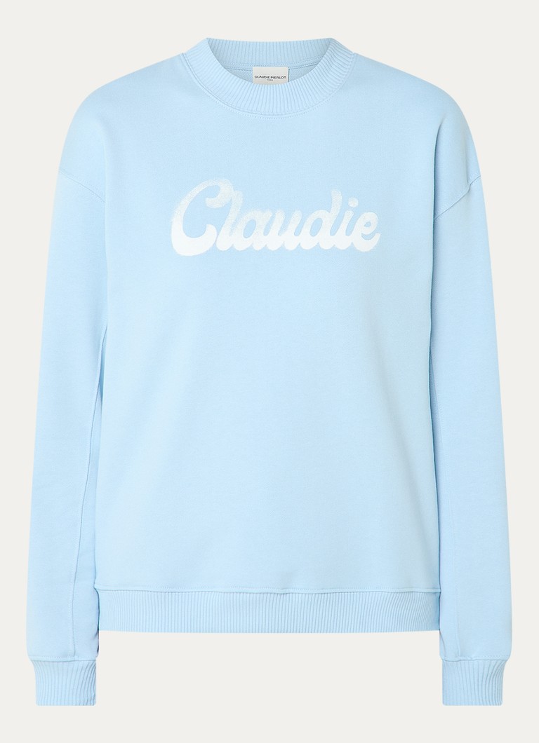 Pulover Claudie Pierlot cu logo imprimat