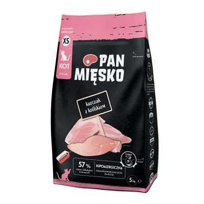 Pan Mięsko Kitten Huhn mit Kaninchen XS