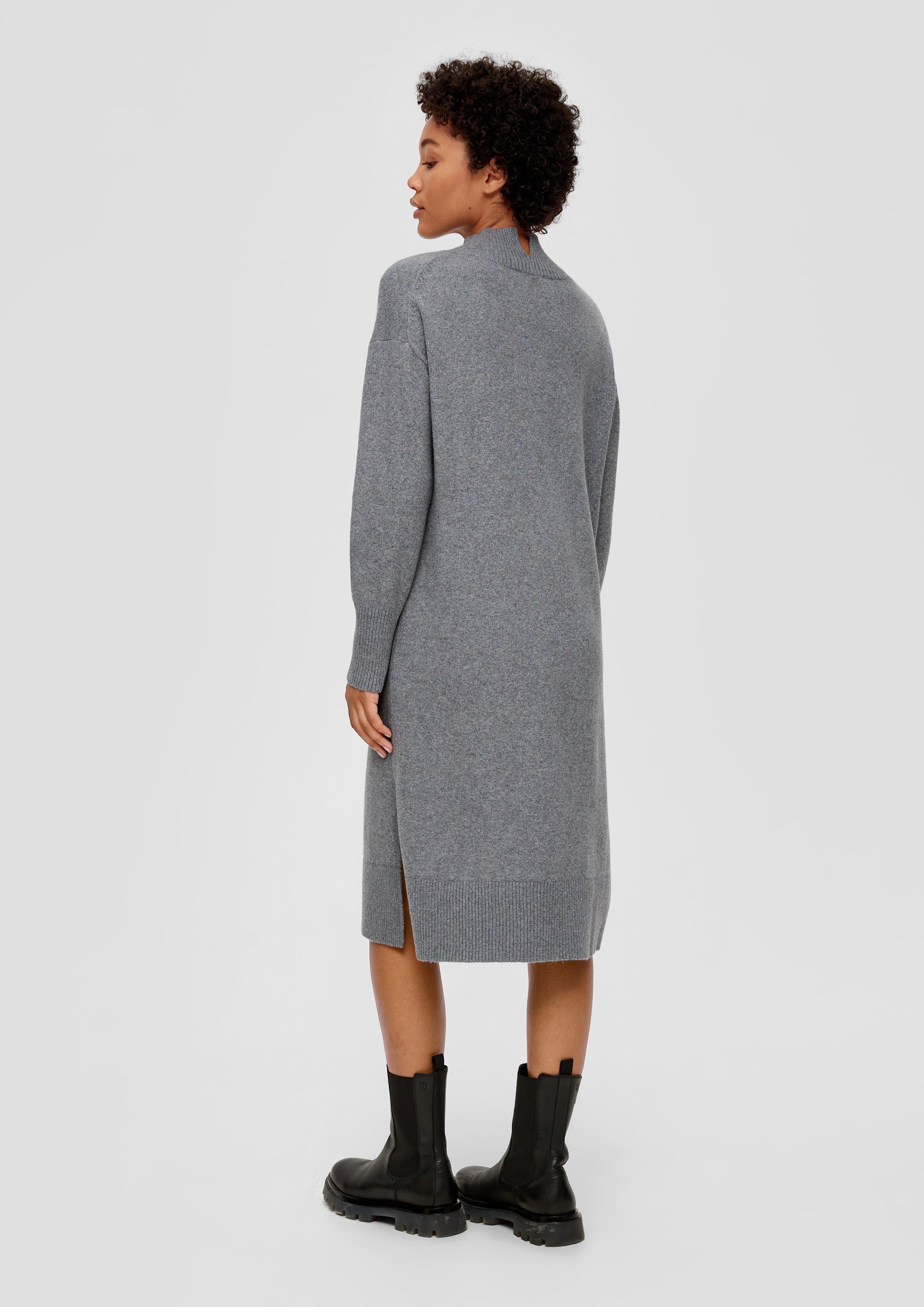 Strickkleid mit Kragenschlitz  2141803-9730