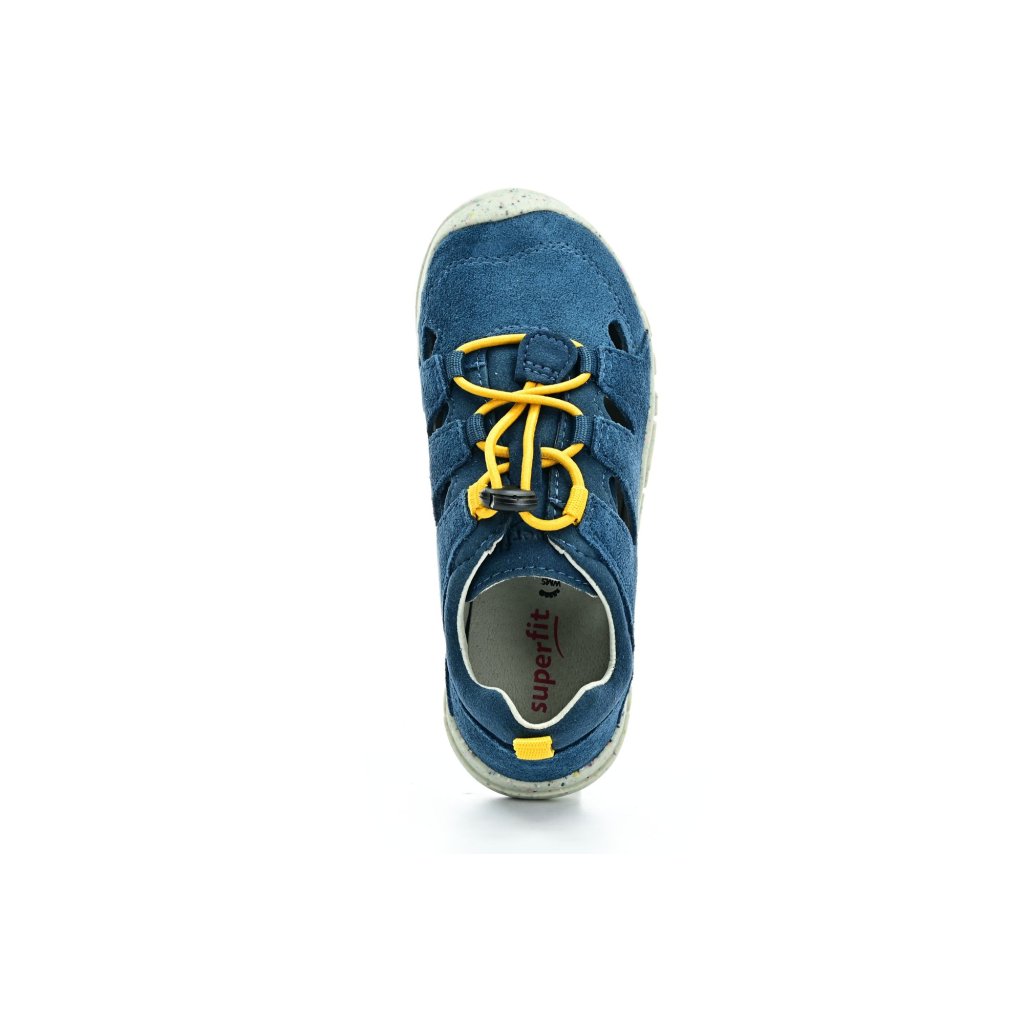 Superfit Trace Blau/Gelb Barfußsandalen