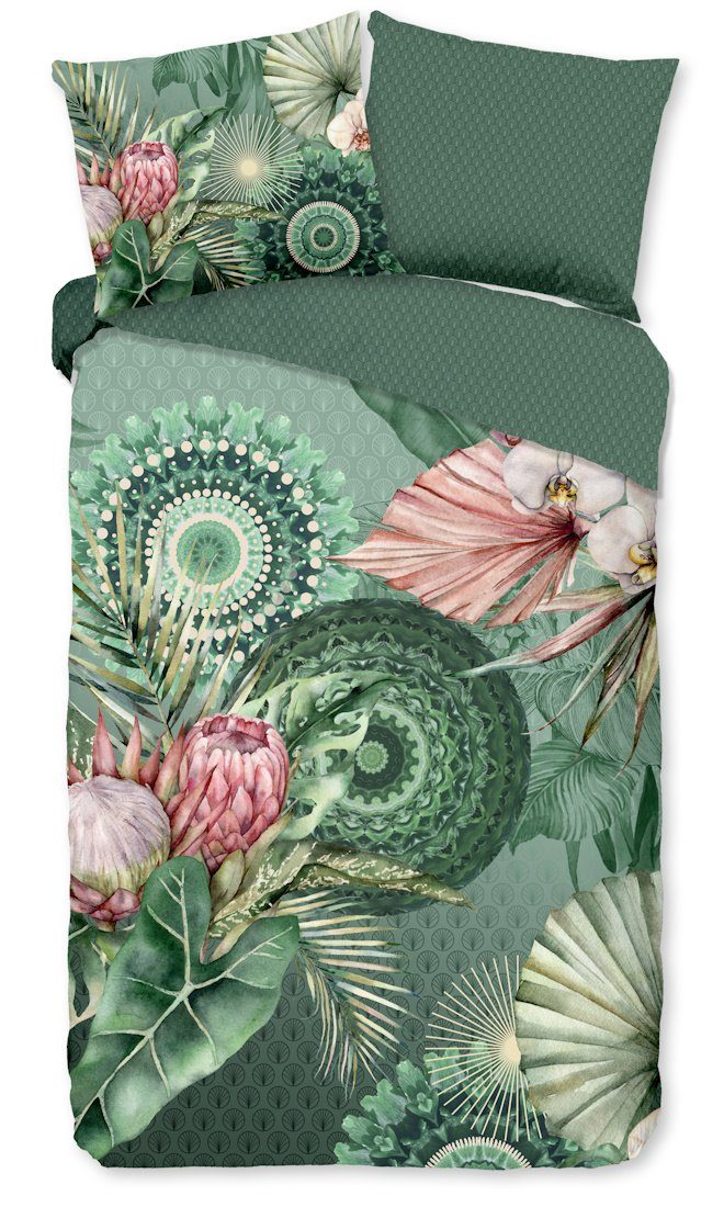 Wendebettwäsche Biber Bettwäsche, hip, Biber, 2 teilig, Mandalas Blumen kuschelig warm & weich