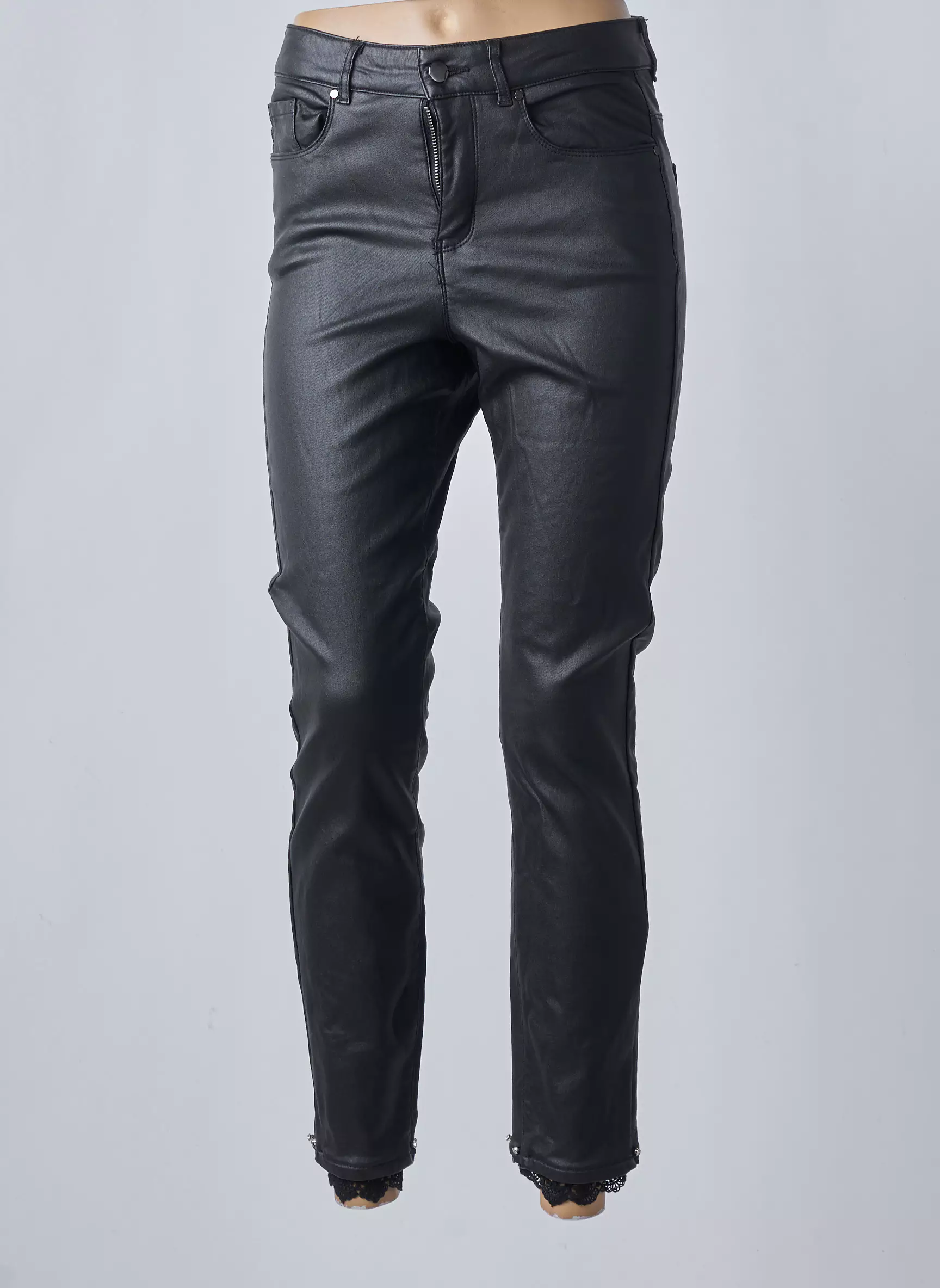 Frank Lyman Pantalons Slim Femme couleur noir
