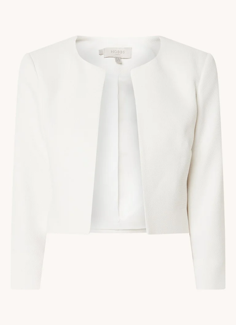 Blazer corto aperto Hobbs Elize con texture