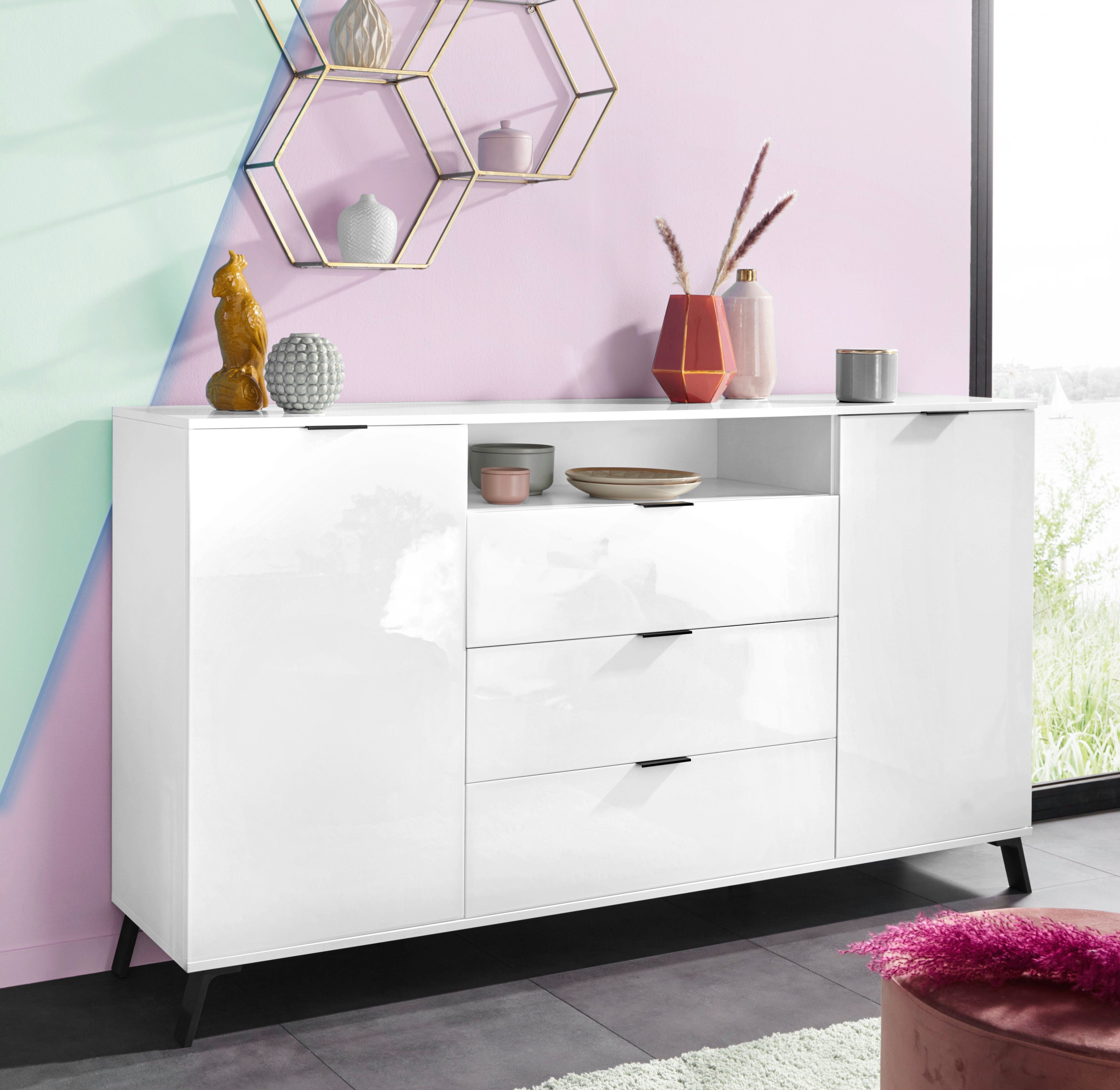 KITALY Highboard CASANOVA, Höhe ca. 100 cm