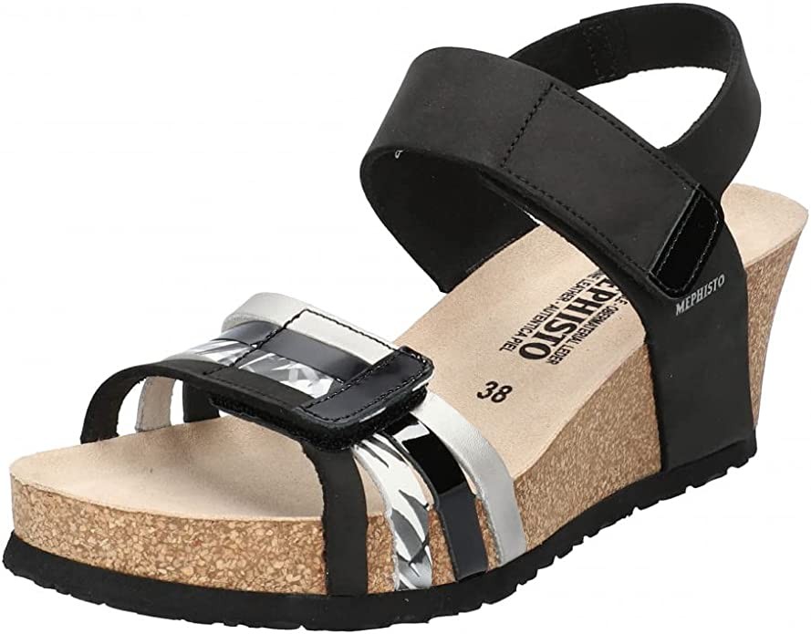 MEPHISTO Klassische Sandalen schwarz black