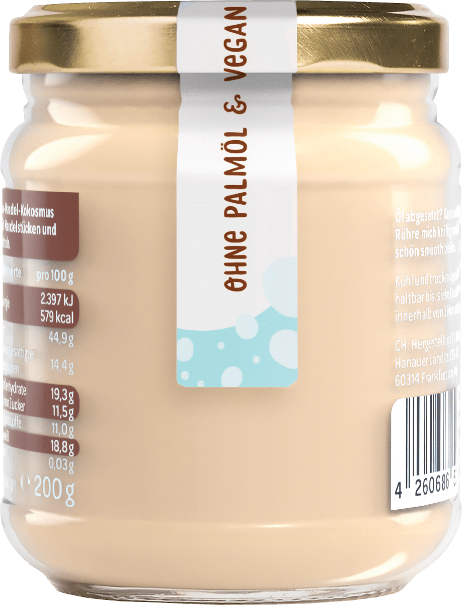 Mandelmus, \Sunny Coco\ Feelgood Spreads, Mandel Kokos mit Datteln gesüßt, 200 g