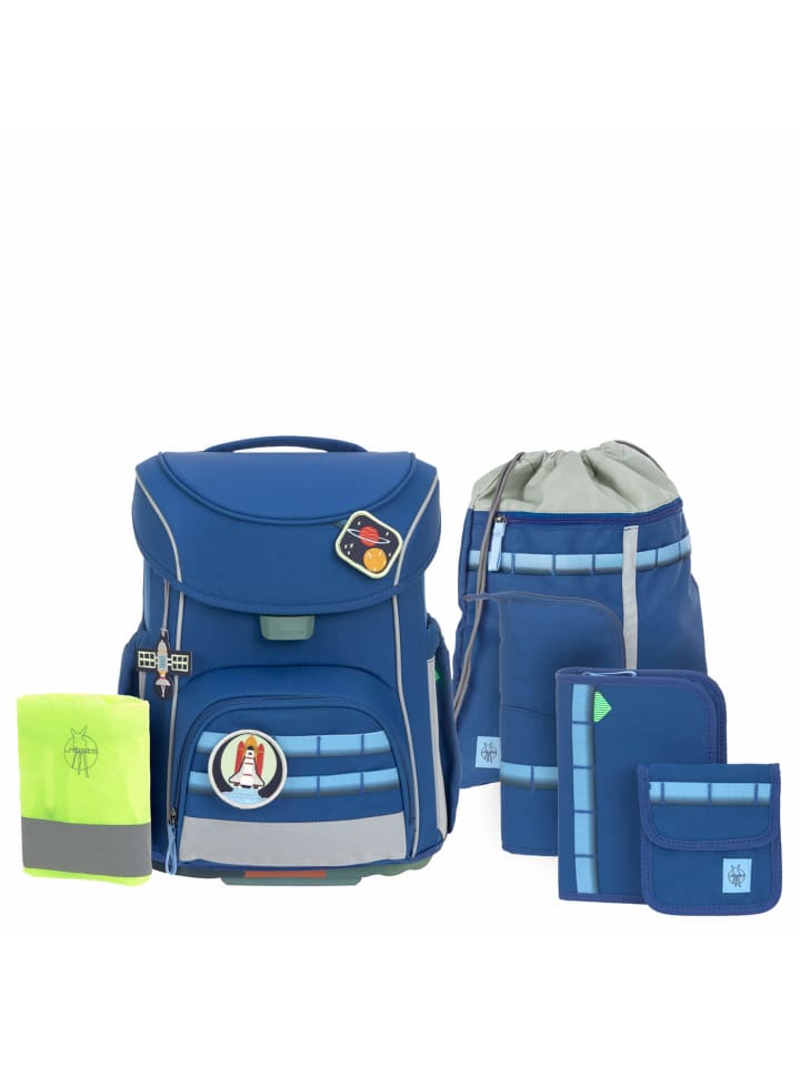 Lässig School Set Slim Unique - Schulranzen Set 7tlg. (Black) in Dark Blue günstig kaufen onesize