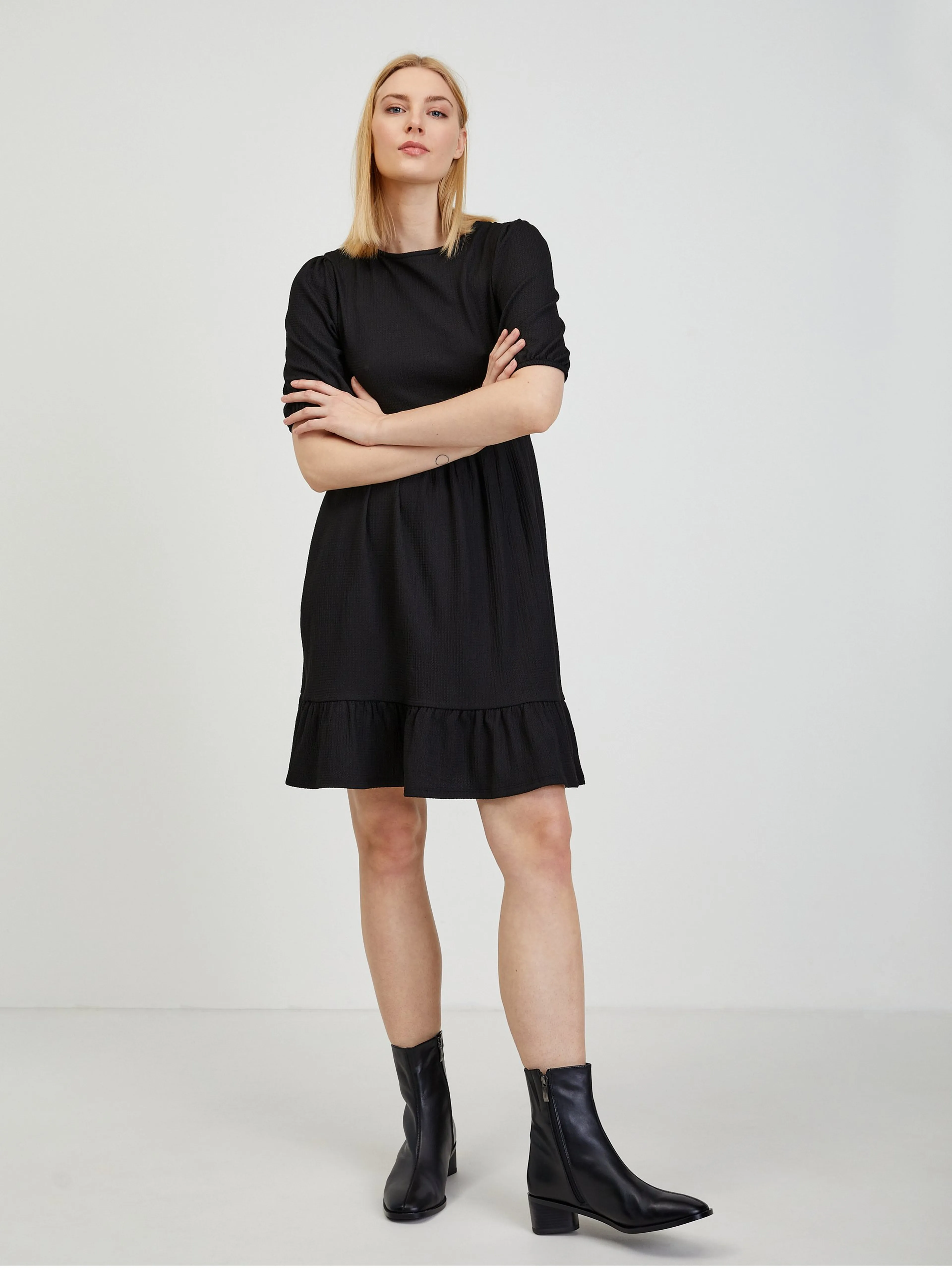 Schwarzes Damen Basickleid ORSAY