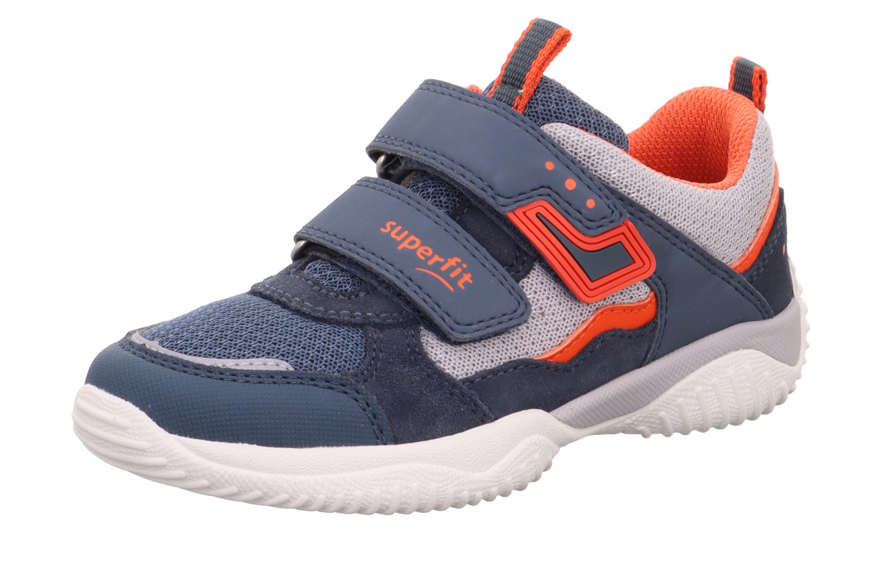 STORM - Blau/RotSneaker low mit Klettverschluss